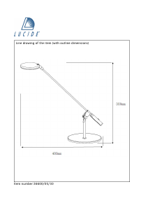 Hướng dẫn sử dụng Lucide 36600/05/30 Stratos Đèn