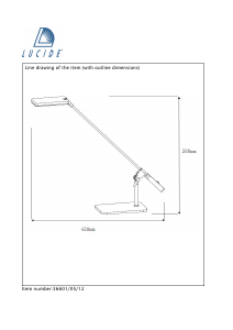 Hướng dẫn sử dụng Lucide 36601/05/12 Stratos Đèn