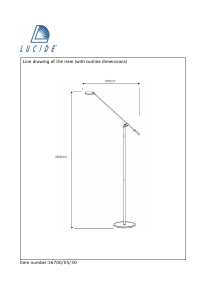 사용 설명서 Lucide 36700/05/30 Stratos 램프