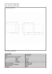 Руководство Lucide 40210/02/11 Encre Светильник