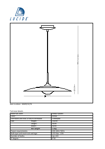 Instrukcja Lucide 40403/12/31 Olfy Lampa