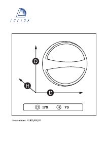 Manual Lucide 41801/04/30 Yazoo led Lampă