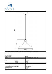 Bruksanvisning Lucide 43401/31/41 Brassy Lampe