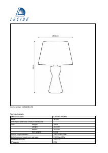 Manuale Lucide 44502/81/31 Tura Lampada