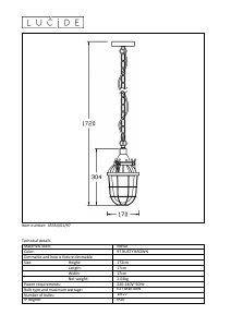 Hướng dẫn sử dụng Lucide 45354/01/97 Honore Đèn