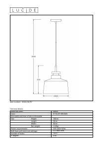 Mode d’emploi Lucide 45451/30/97 Camus Lampe