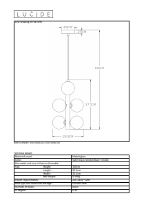 Hướng dẫn sử dụng Lucide 45474/06/02 Tycho Đèn