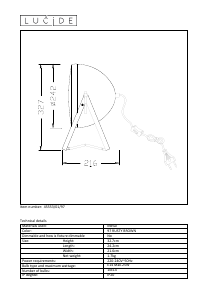 説明書 Lucide 45553/01/97 Mopedd ランプ