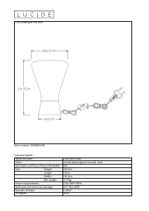 Hướng dẫn sử dụng Lucide 45568/01/65 Barry Đèn