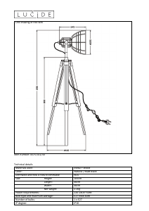 Hướng dẫn sử dụng Lucide 45757/01/30 Joshua Đèn