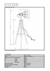 Manual Lucide 45757/01/31 Joshua Lampă