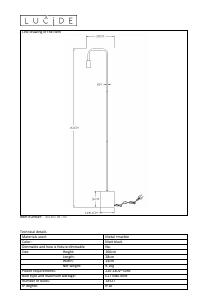 Instrukcja Lucide 45765/01/30 Lorin Lampa