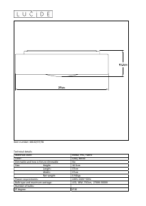 사용 설명서 Lucide 46102/37/36 Cham 램프