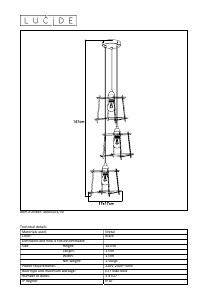 Instrukcja Lucide 46405/03/30 Edgar Lampa