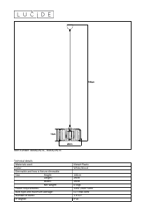 Mode d’emploi Lucide 46406/29/76 Etta Lampe