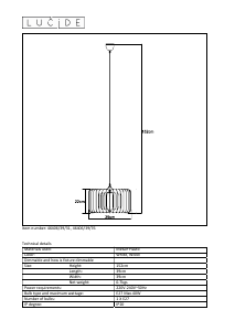 Mode d’emploi Lucide 46406/39/31 Etta Lampe