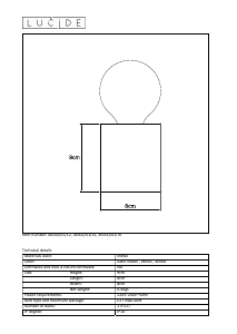 Manuál Lucide 46500/01/31 Pablo Svítilna