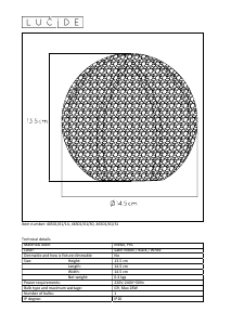 Hướng dẫn sử dụng Lucide 46501/01/30 Paolo Đèn