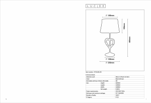 Manuale Lucide 47501/81/30 Shirly Lampada