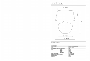 Руководство Lucide 47505/81/97 Ramses Светильник