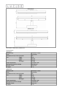 Руководство Lucide 48200/12/31 Bethan Светильник