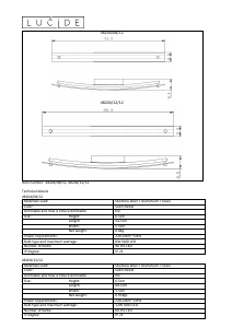 Руководство Lucide 48204/08/12 Boaz Светильник