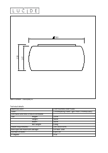 说明书 Lucide70163/06/11 Pearl灯