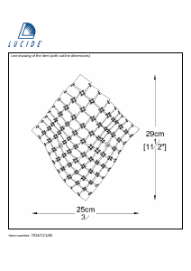 Manual Lucide 70267/21/60 Cristo Lampă