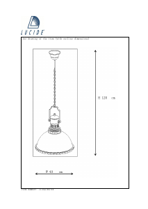 Manual Lucide 71342/40/15 Dumont Candeeiro