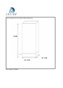 사용 설명서 Lucide 71529/01/32 Colour 램프