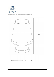 Manuale Lucide 71543/01/36 Glenn Lampada