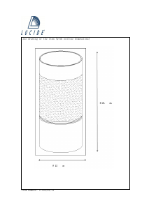 Manual Lucide 71544/01/41 Kenn Lampă