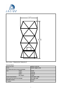 Manual de uso Lucide 71566/01/17 Rumico Lámpara