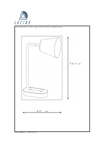 Hướng dẫn sử dụng Lucide 71645/01/31 Cona Đèn