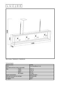 Mode d’emploi Lucide 73402/04/18 Thor Lampe