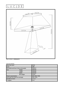 Manual Lucide 73505/81/97 Yessin Candeeiro