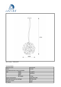 كتيب مصباح 74401/42/97 Atoma Lucide