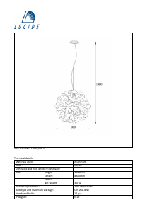 Kasutusjuhend Lucide 74401/60/97 Atoma Lamp