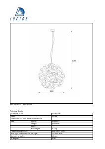 Manuale Lucide 74401/80/97 Atoma Lampada