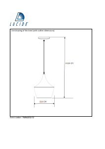 Manuale Lucide 76362/01/72 Woody Lampada