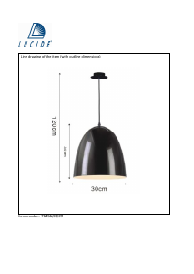 Руководство Lucide 76456/30/39 Loko Светильник