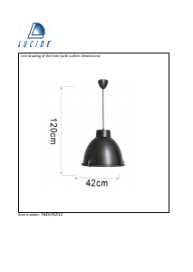 Panduan Lucide 76457/42/12 Industry Lampu