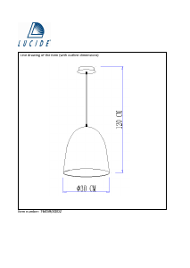 説明書 Lucide 76459/30/02 Calais ランプ