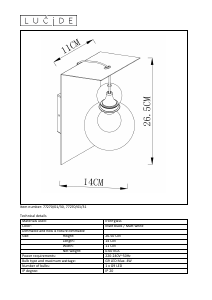 Instrukcja Lucide 77270/01/30 Mads Lampa