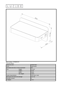 Руководство Lucide 77280/05/31 Atkin Светильник