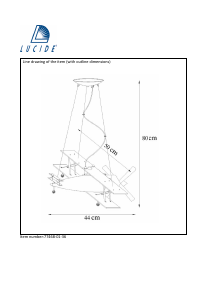 Manual Lucide 77468/01/36 Focker Lampă