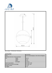 Hướng dẫn sử dụng Lucide 77475/25/31 Binari Đèn