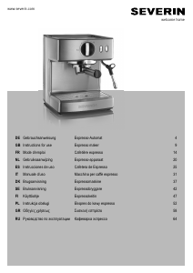 Manual de uso Severin KA 5990 Máquina de café espresso