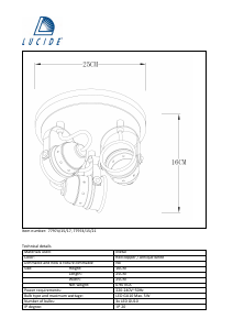 Hướng dẫn sử dụng Lucide 77974/15/17 Cigal Đèn