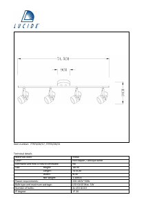 Hướng dẫn sử dụng Lucide 77974/20/21 Cigal Đèn